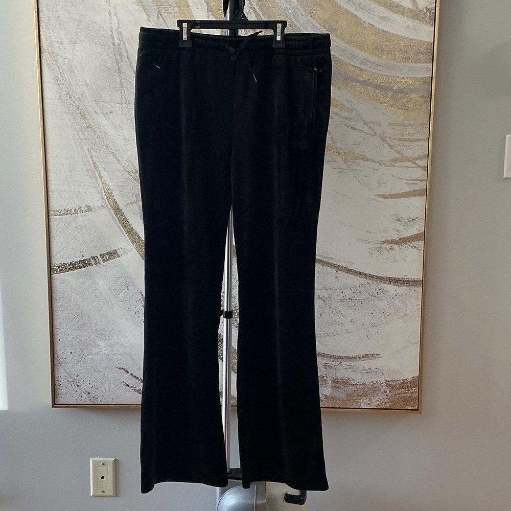 Rudsak Black Velour-like Lounge Pants